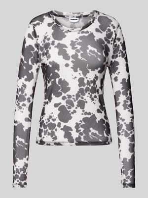 Longsleeve in semitransparentem Design Modell 'JUDITH' Shop The Look MANNEQUINE