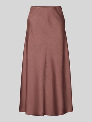 Midirock aus Satin mit elastischem Bund Modell 'Bovary' Shop The Look MANNEQUINE