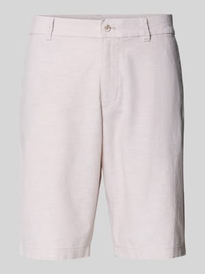 Bermudy o kroju regular fit z mieszanki lnu i bawełny Shop The Look MANNEQUINE