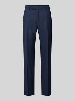 Slim fit pantalon met persplooien, model 'Melwin' Shop The Look MANNEQUINE