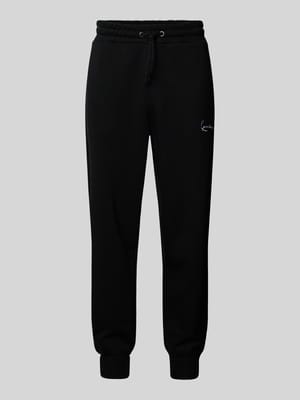 Regular Fit Sweatpants mit Label-Stitching Shop The Look MANNEQUINE