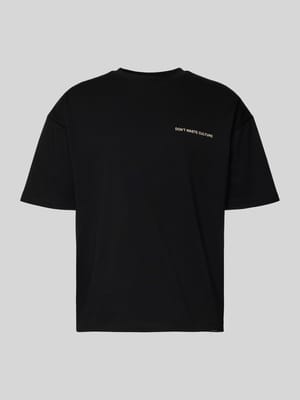 T-Shirt mit Label-Print Modell 'Javari' Shop The Look MANNEQUINE