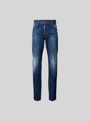 Straight Fit Jeans mit Logo-Stitching Shop The Look MANNEQUINE