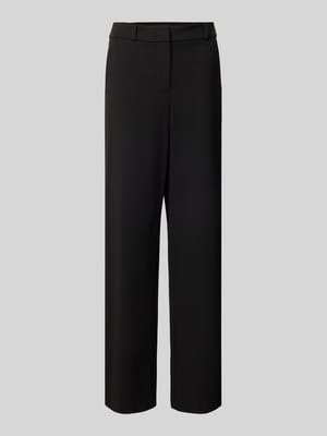 Straight leg stoffen broek met riemlussen Shop The Look MANNEQUINE