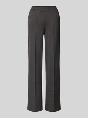 Broek met lengtenaden en elastische band Shop The Look MANNEQUINE