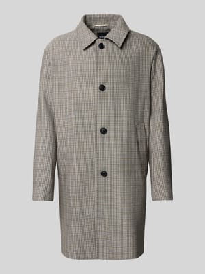 Relaxed fit lange jas met ruitmotief, model 'C-CLARK-253' Shop The Look MANNEQUINE