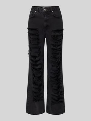 Straight Leg Jeans im Destroyed-Look Shop The Look MANNEQUINE