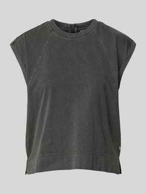 T-shirt met labeldetail Shop The Look MANNEQUINE