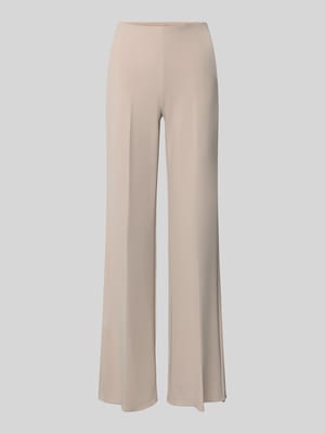 flared fit stoffen broek met persplooien Shop The Look MANNEQUINE
