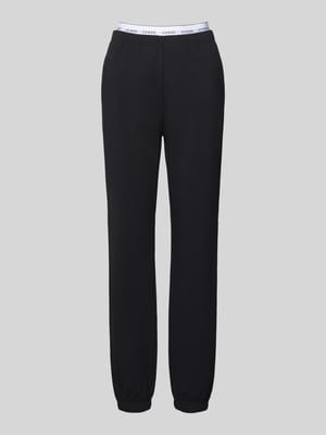 Sweatpants met elastische tailleband model 'SOFIA' Shop The Look MANNEQUINE