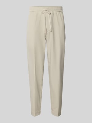 Tapered Fit Stoffhose mit Tunnelzug Modell 'T_FLEX' Shop The Look MANNEQUINE