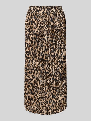 Midirok met plissévouwen en elastische band Shop The Look MANNEQUINE