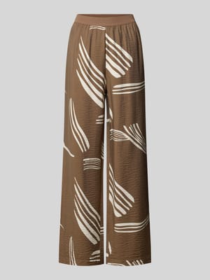 Stoffhose aus Viskose-Mix Modell 'Cevil leaf' Shop The Look MANNEQUINE