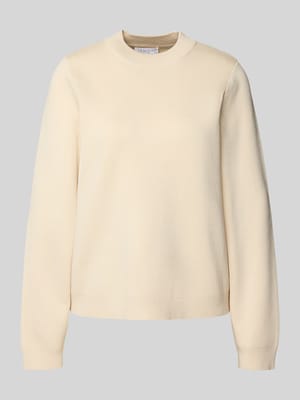 Gebreide pullover met ronde hals Shop The Look MANNEQUINE