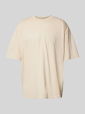 Oversized T-shirt met labelprint, model 'GILFORD' Shop The Look MANNEQUINE