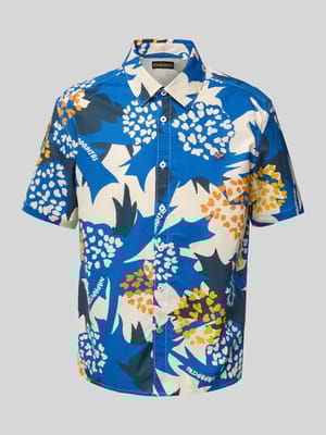 Slim Fit Freizeithemd mit Logo-Stitching Shop The Look MANNEQUINE