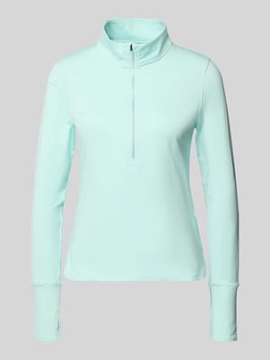 Longsleeve mit Stehkragen und Reißverschluss Shop The Look MANNEQUINE
