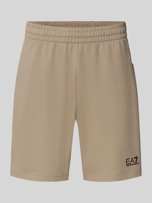 Shorts mit elastischem Bund und Logo Shop The Look MANNEQUINE