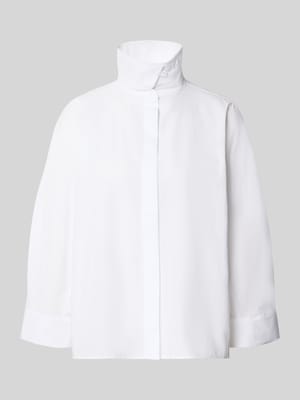 overhemdblouse met opstaande kraag model 'Zelma' Shop The Look MANNEQUINE