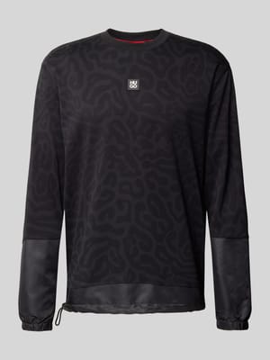 Sweatshirt mit Label-Badge Modell 'Dabyuno' Shop The Look MANNEQUINE