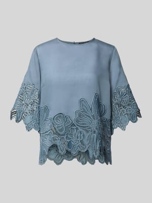 Blusenshirt aus Lyocell-Mix mit Spitze Modell 'MOLLY' Shop The Look MANNEQUINE