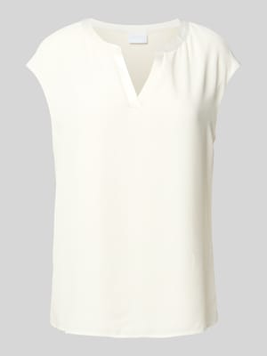 Regular Fit Blusentop mit Kappärmeln Shop The Look MANNEQUINE