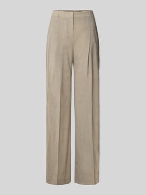 Regular Fit Bundfaltenhose aus Schurwolle Modell 'TIANA4' Shop The Look MANNEQUINE