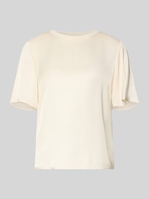 T-shirt z mieszanki wiskozy z okrągłym dekoltem Shop The Look MANNEQUINE