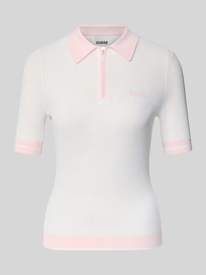 Slim fit poloshirt van viscosemix model 'GABRY' Shop The Look MANNEQUINE