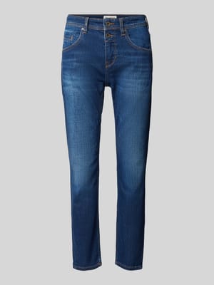 Cropped Slim Fit Jeans mit Stretch-Anteil Modell 'Theda' Shop The Look MANNEQUINE