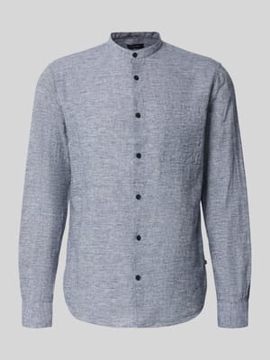 Regular fit linnen overhemd met borstzak Model 'Atrostol' Shop The Look MANNEQUINE