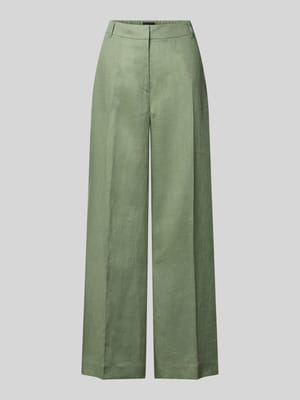 Regular Fit Weite Hose aus reinem Leinen  Shop The Look MANNEQUINE