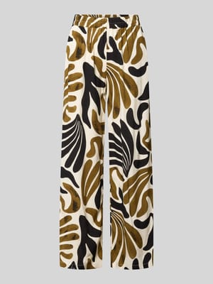 Stoffhose aus Viskose im Allover-Look Modell 'FELDI' Shop The Look MANNEQUINE