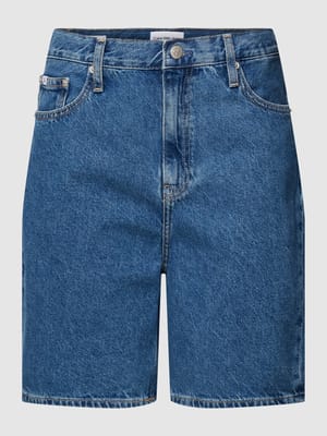 Szorty jeansowe z czystej bawełny z detalem z logo Shop The Look MANNEQUINE