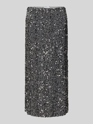High waist midirok met pailletten, model 'FAITH' Shop The Look MANNEQUINE