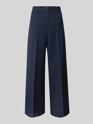 Szerokie spodnie o luźnym kroju z czystej żywej wełny model ‘VISIVO’ Shop The Look MANNEQUINE
