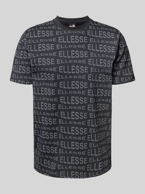 T-Shirt mit Label-Prints Modell 'DISTORTA' Shop The Look MANNEQUINE