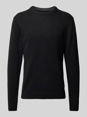 Gebreide pullover met structuurmotief, model 'Karl' Shop The Look MANNEQUINE