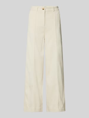 Wide Leg Cordhose mit Bundfalten Modell 'KATE' Shop The Look MANNEQUINE