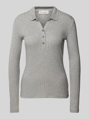 Slim Fit Langarmshirt mit Bio-Baumwolle Shop The Look MANNEQUINE