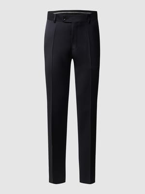 Straight fit pantalon van scheerwol, model 'STEVE' Shop The Look MANNEQUINE