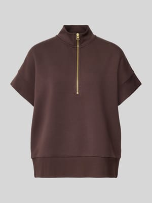 Sweatshirt mit Troyer-Kragen Modell 'Ritchie' Shop The Look MANNEQUINE
