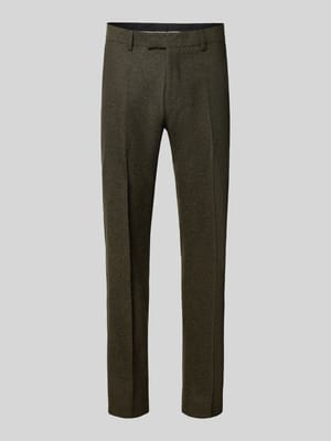 Slim Fit Hose aus Woll-Mix mit Baumwoll-Anteil Modell 'Tenuta' Shop The Look MANNEQUINE