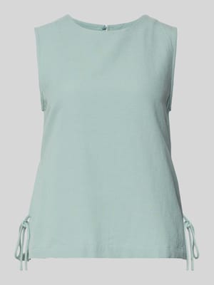 Blusentop aus Viskose-Mix mit seitlicher Schnürung Shop The Look MANNEQUINE