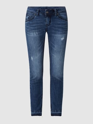 Skinny Fit Jeans mit Stretch-Anteil Modell 'Laura' Shop The Look MANNEQUINE
