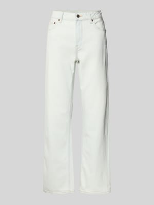 Straight fit jeans met logoprint Shop The Look MANNEQUINE
