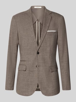 Marynarka garniturowa o kroju slim fit z dodatkiem wełny model 'SLIM-OASIS' Shop The Look MANNEQUINE