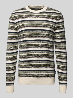 Loose Fit Strickpullover aus reiner Baumwolle Shop The Look MANNEQUINE