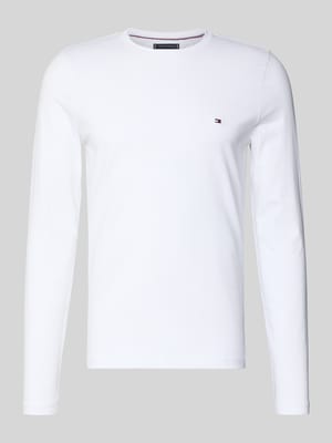 Slim fit shirt met lange mouwen van katoenmix Shop The Look MANNEQUINE