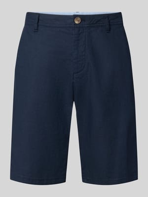 Regular Fit Leinenshorts aus Leinen-Baumwoll-Mix Shop The Look MANNEQUINE
